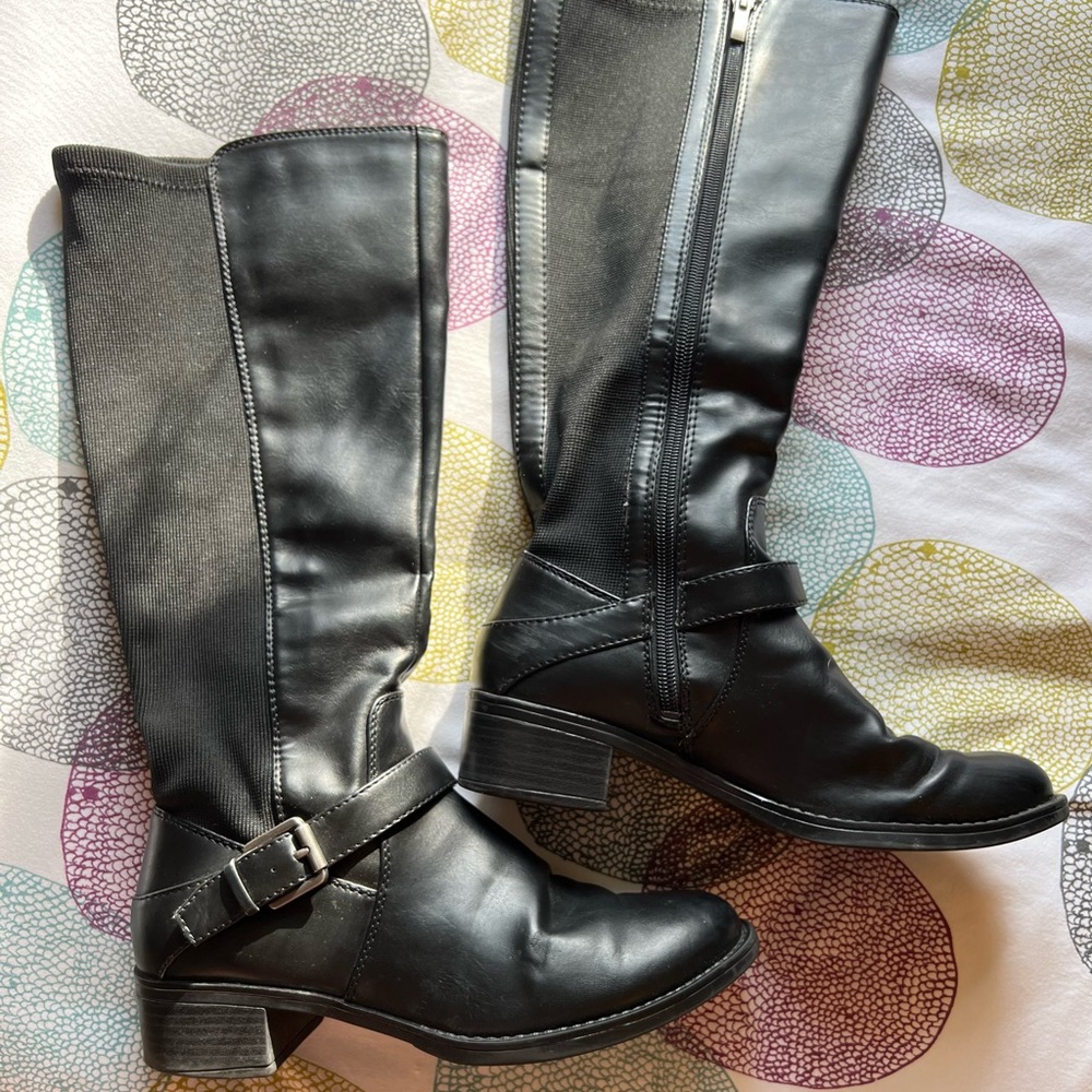 Franco Sarto Black Women’s Riding Boots - Size 7